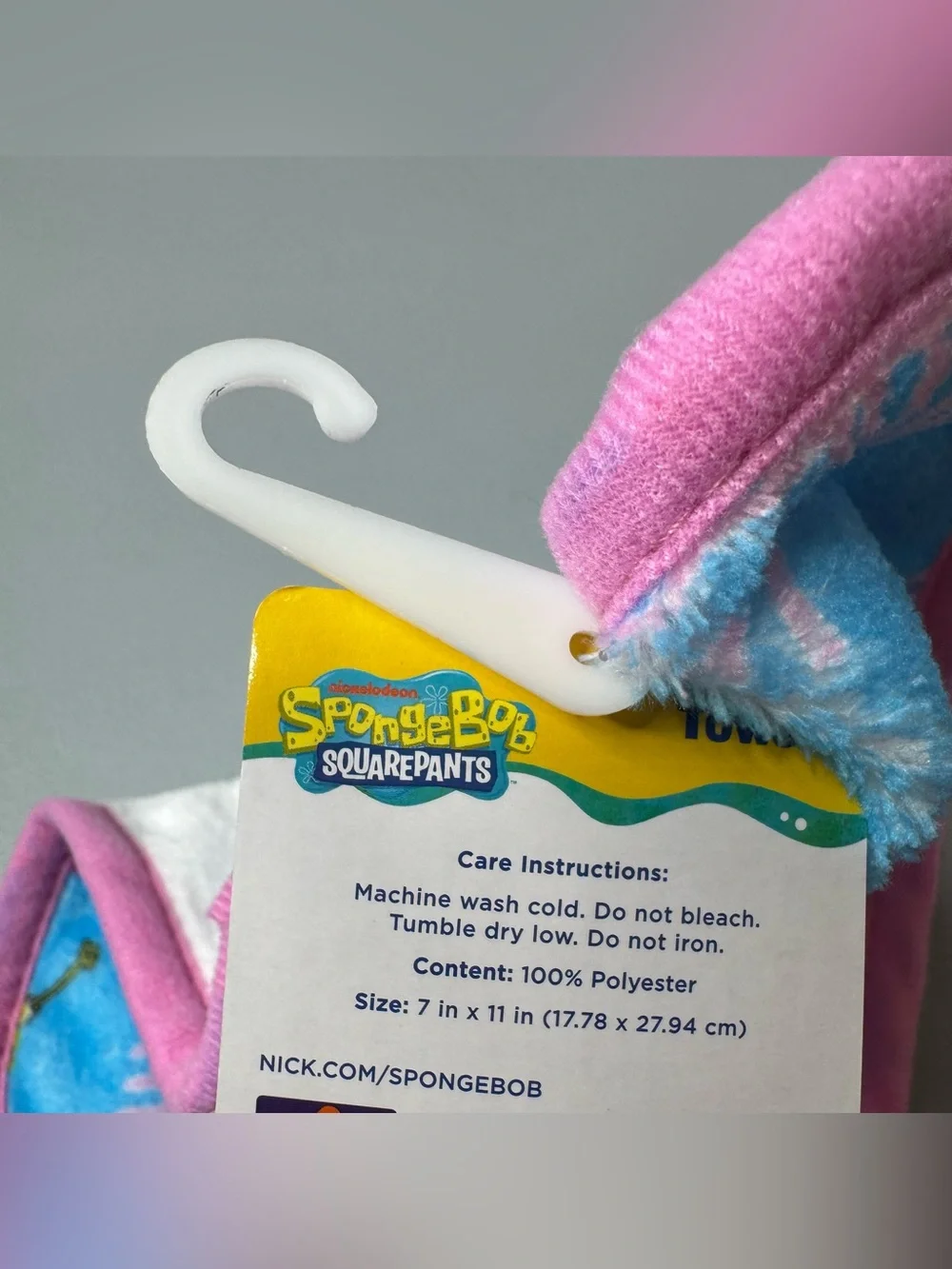 SpongeBob SquarePants Yellow, Pink & Blue Kids Beach makeup remover Towel soft
